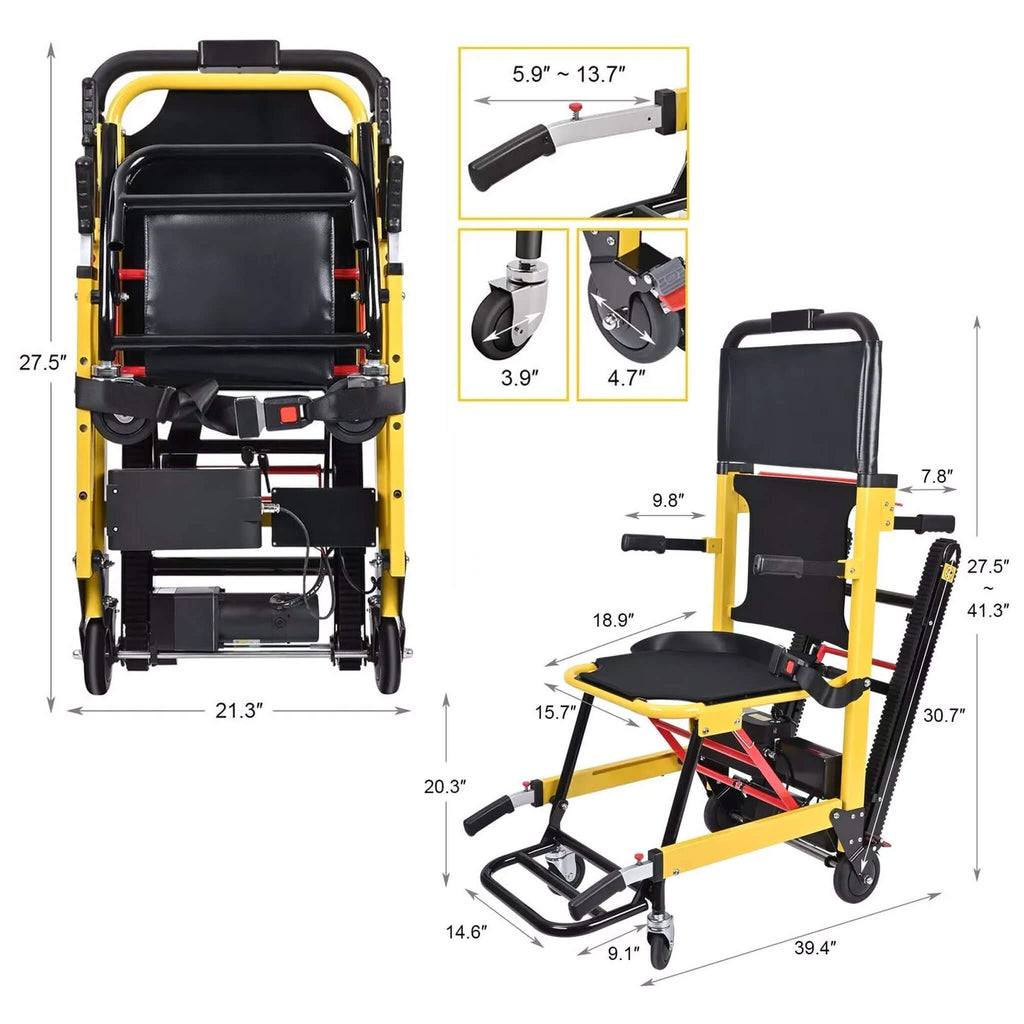 Best Stair Climbing Wheelchair - Dimensions