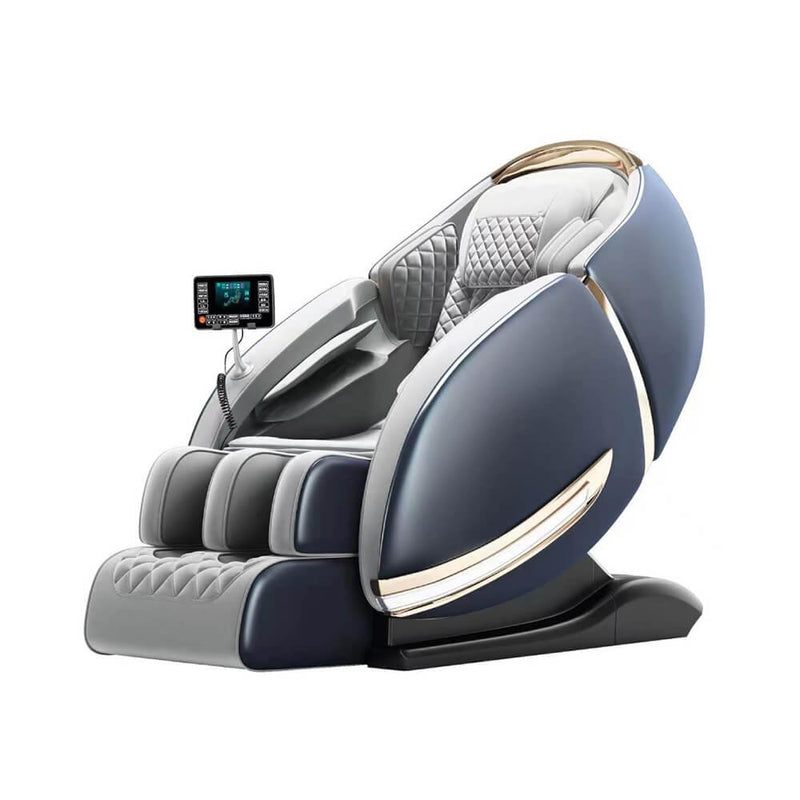 Electric Luxury Back Calf Heat Massage Leather Chair With 3D AI Voice And Shoulder Positioning (SAK18452)-SAKSBY