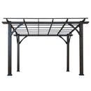 Elegant Brown Cedar Wood Pergola For Spacious Outdoor Patios (SAK45639)-SAKSBY