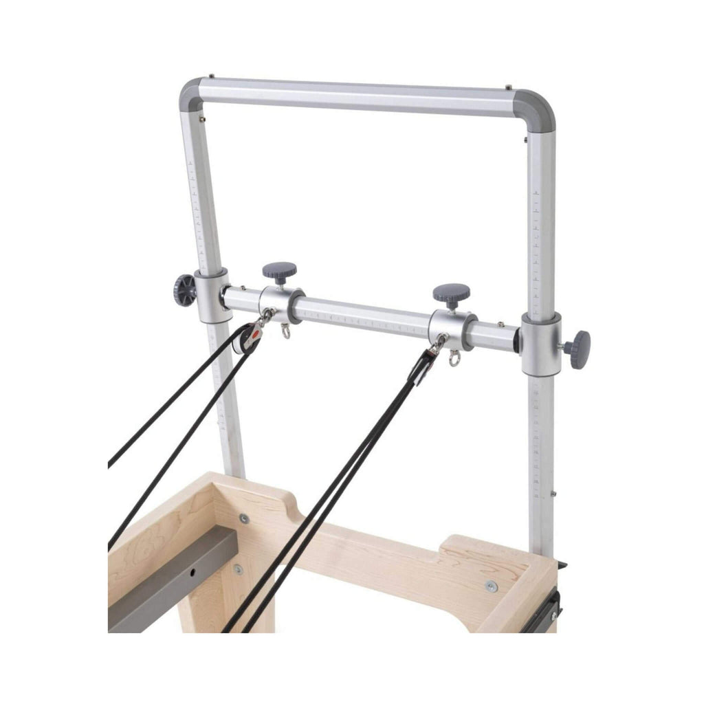 Elina Pilates Master Instructor Reformer Multiple Resistance Levels With Smooth Glide [USA 100140] (SAK17425) - Saksby Wholesale -A Adjustable Pulley Bar View