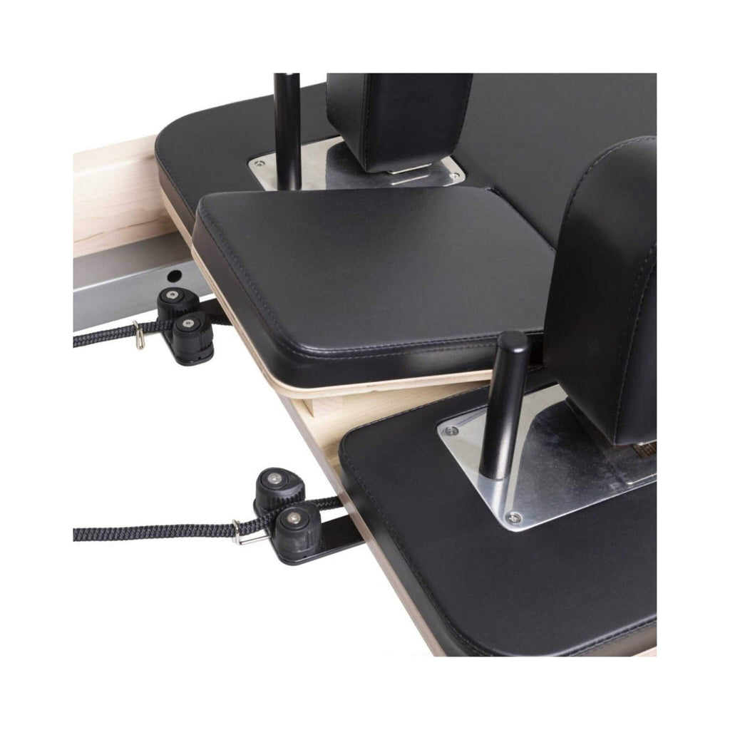 Elina Pilates Physio Reformer Master Instructor With Silent Slide System & Adjustable Headrest [USA 100170] (SAK56185) - Saksby Wholesale - Adjustable Headrest and Shoulder Rest View