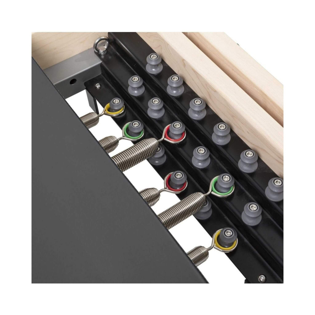 Elina Pilates Physio Reformer Master Instructor With Silent Slide System & Adjustable Headrest [USA 100170] (SAK56185) - Saksby Wholesale -Adjustable Spring View