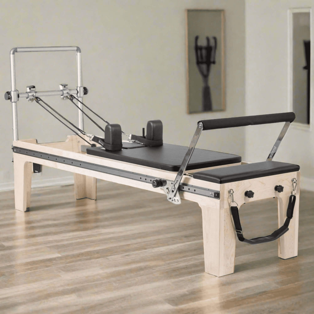 Elina Pilates Physio Reformer Master Instructor With Silent Slide System & Adjustable Headrest [USA 100170] (SAK56185) - Saksby Wholesale - Lifestyle Image Inside the Room