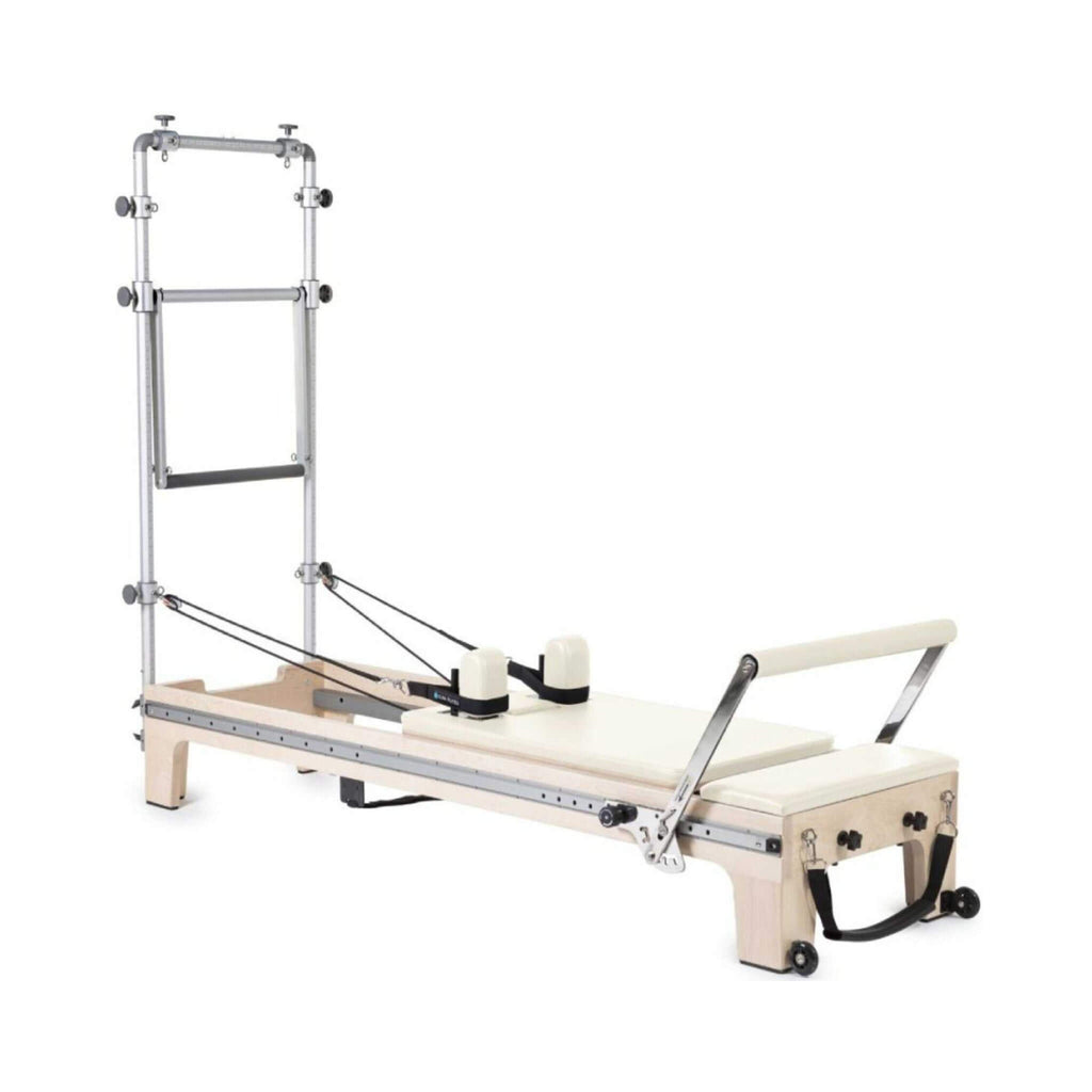 Elina Pilates Master Instructor Professional Reformer Tower With Adjustable Pulleys And Ultra Quiet Trolley (SAK21934) - Saksby Wholesale - Ivory Color