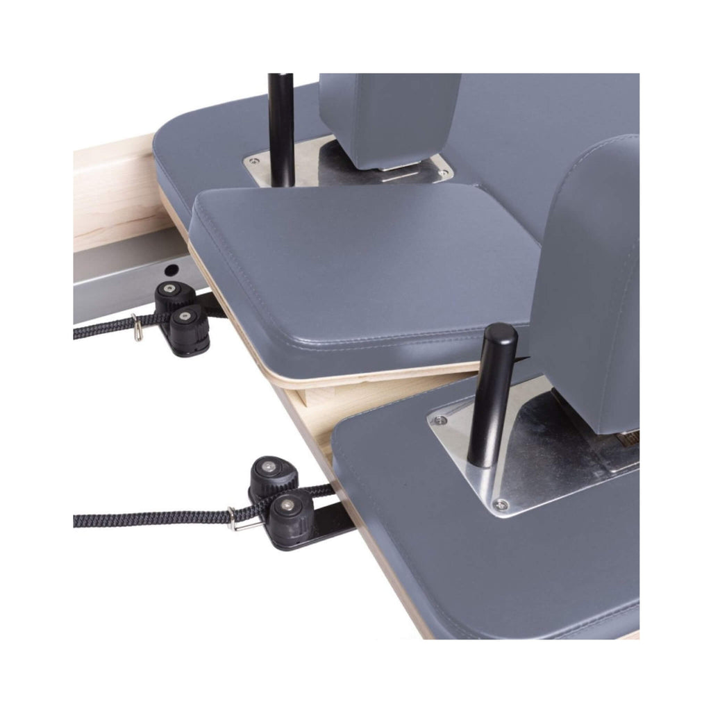 Elina Pilates Master Instructor Professional Reformer Tower With Adjustable Pulleys And Ultra Quiet Trolley (SAK21934) - Saksby Wholesale - Lifted Headrest And Pulley View