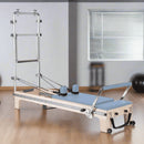 Elina Pilates Master Instructor Professional Reformer Tower With Adjustable Pulleys And Ultra Quiet Trolley (SAK21934) - Saksby Wholesale - Ocean Blue Color Lifestyle Image