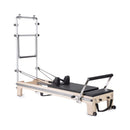 Elina Pilates Fisio Reformer Master Instructor With Tower And Auto Rope Retractable System (SAK97821) - Saksby Wholesale - Black Color