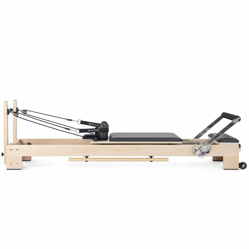 Elina Pilates Lignum Wooden Reformer With Adjustable Height Rope Pulleys [USA 100500] (SAK96321)