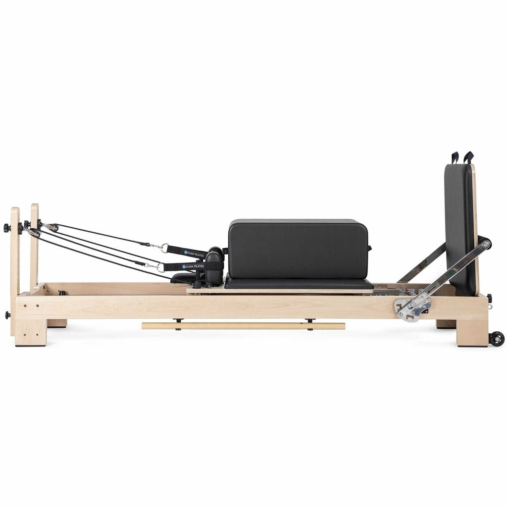 Elina Pilates Lignum Wooden Reformer With Adjustable Height Rope Pulleys [USA 100500] (SAK96321)