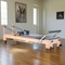 ELINA PILATES Wooden Reformer Lignum With Adjustable Height Rope Pulleys (SAK96321)