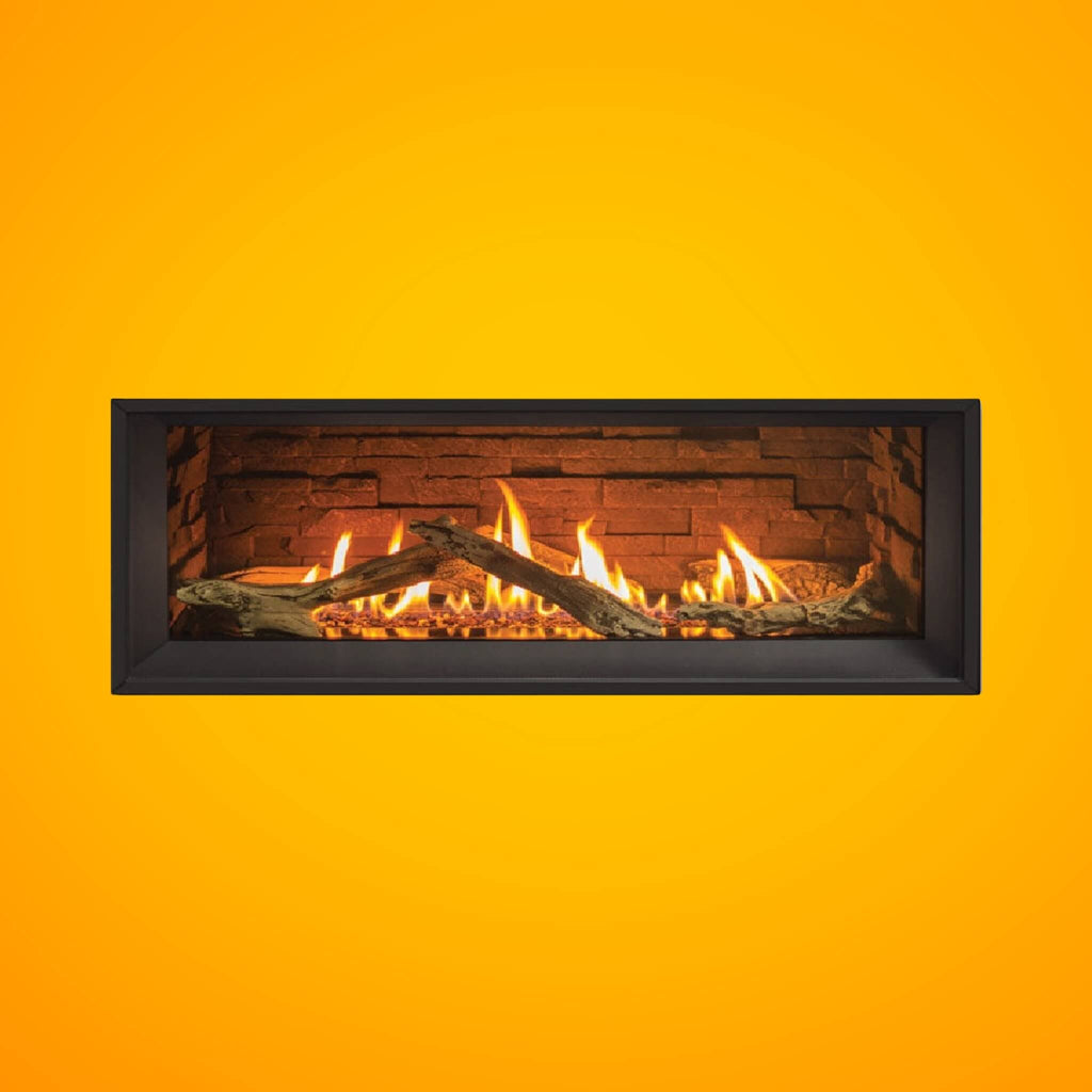 Enviro IPI Direct Vent Linear Natural Gas Fireplace Dexen With Burner Tray, Vermiculite, Top Led Kit, Steel Liner & Remote Control [C34ID] (SAK37951)