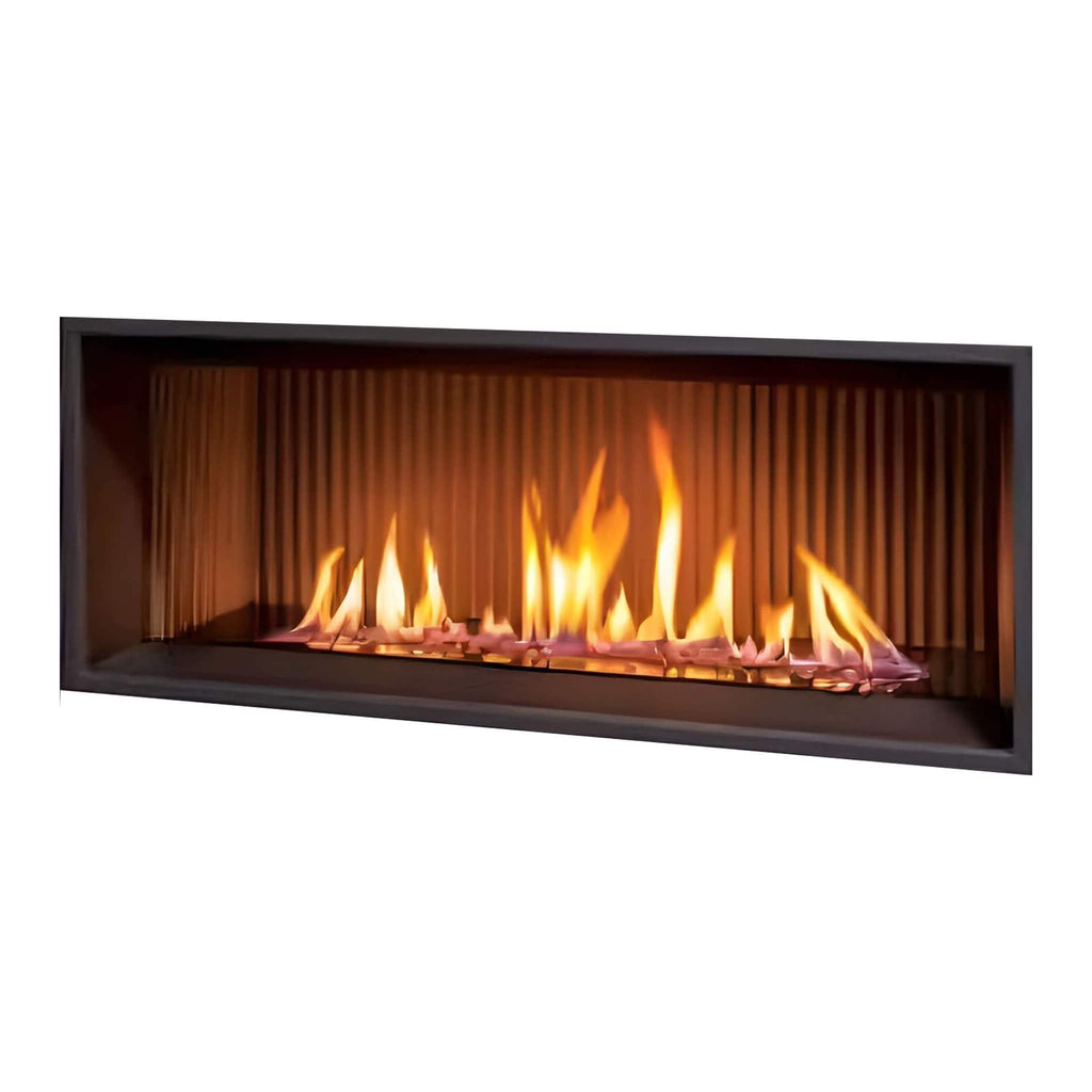 Enviro IPI Direct Vent Linear Natural Gas Fireplace Dexen With Burner Tray, Vermiculite, Top Led Kit, Steel Liner & Remote Control [C34ID] (SAK37951)