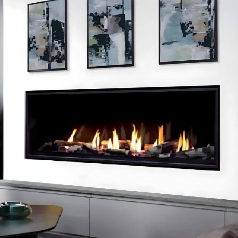 ENVIRO Tall Linear IPI Direct Vent Natural Gas Fireplace With Vermiculite, Steel Liner & Remote Control [C60] (SAK33742)