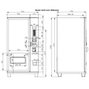 EPX 5ft Snacks And Drinks Combo Vending Machine With Refrigeration And Bill Acceptor SAK51689 Saksby -Dimensions