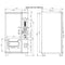 EPX 5ft Snacks And Drinks Combo Vending Machine With Refrigeration And Bill Acceptor SAK51689 Saksby -Dimensions