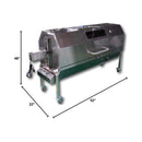 Extra-Large 52-Inch Stainless Steel Propane And Charcoal BBQ Rotisserie (SAK14873) - Saksby Wholesale - Dimensions