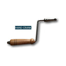 Extra-Large 52-Inch Stainless Steel Propane And Charcoal BBQ Rotisserie (SAK14873) - Saksby Wholesale - Hand Crank View