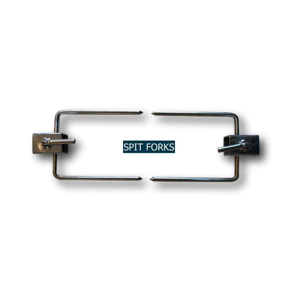 Extra-Large 52-Inch Stainless Steel Propane And Charcoal BBQ Rotisserie (SAK14873) - Saksby Wholesale - Spit Forks View