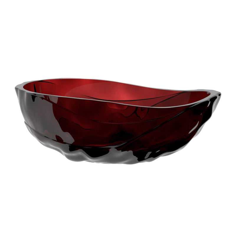 Extra Large 67 Inch Modern Freestanding Oval Resin Soaking Bathtub (SAK14326) - Saksby Wholesale - White Background