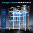 Extra-Large 72-Inch 54 Cu.Ft Commercial 3-Door Upright Reach-In Refrigerator With Wheels (SAK68325)  - Saksby Wholesale - Energy Efficient Performance