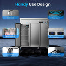Extra-Large 72-Inch 54 Cu.Ft Commercial 3-Door Upright Reach-In Refrigerator With Wheels (SAK68325)  - Saksby Wholesale - Handy Use Design