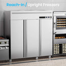 Extra-Large 72-Inch 54 Cu.Ft Commercial 3-Door Upright Reach-In Refrigerator With Wheels (SAK68325)  - Saksby Wholesale - Product Preview