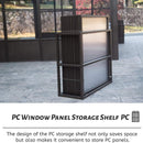 [12X16FT] Extra-Large Heavy-Duty All-Season Sunroom With Sliding Doors And Polycarbonate Windows (SAK98357) - Saksby Wholesale - PC Storage Shelf