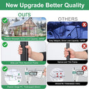 [10X20FT] Extra-Large Heavy-Duty Outdoor Backyard Greenhouse With Adjustable Roof Vents, 4MM (SAK59482)  - Saksby Wholesale - Upgraded Features