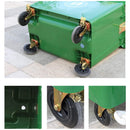 Extra Large Heavy Duty Outdoor Commercial Trash Bin With Wheels And Handles, 660L (SAK43182) SAKSBY - 
Wheels View