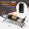 Extra Large Multi-Functional Pilates Reformer Machine With Dynamic Resistance Cords And Aerobic Rebounder, Black (SAK32879) - Saksby Wholesale - Dimensions And Weight