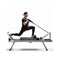Extra Large Multi-Functional Pilates Reformer Machine With Dynamic Resistance Cords And Aerobic Rebounder, Black (SAK32879) - Saksby Wholesale - Excercise