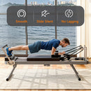 Extra Large Multi-Functional Pilates Reformer Machine With Dynamic Resistance Cords And Aerobic Rebounder, Black (SAK32879) - Saksby Wholesale - Features