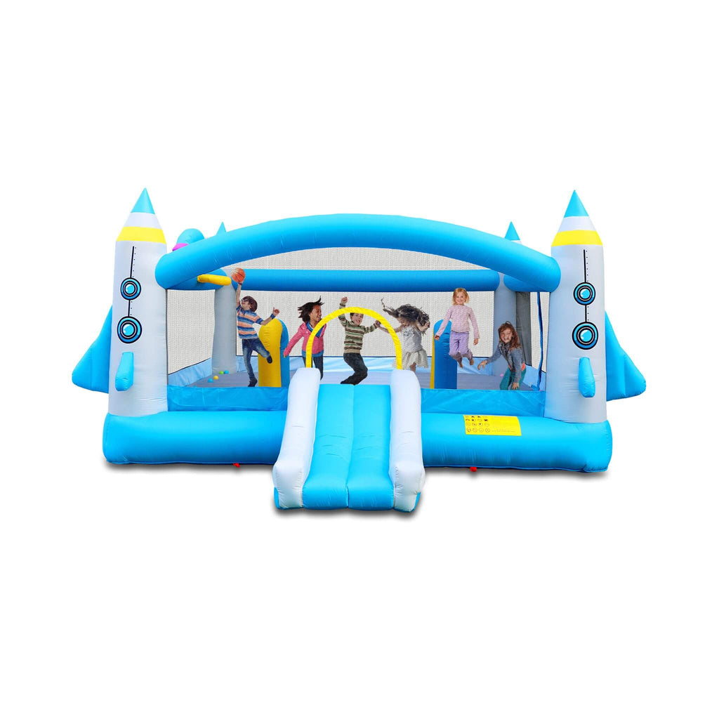 Extra Large Multifunctional Jump 'N Slide Inflatable Bouncer With Blower (SAK81243) - Saksby Wholesale - Front View