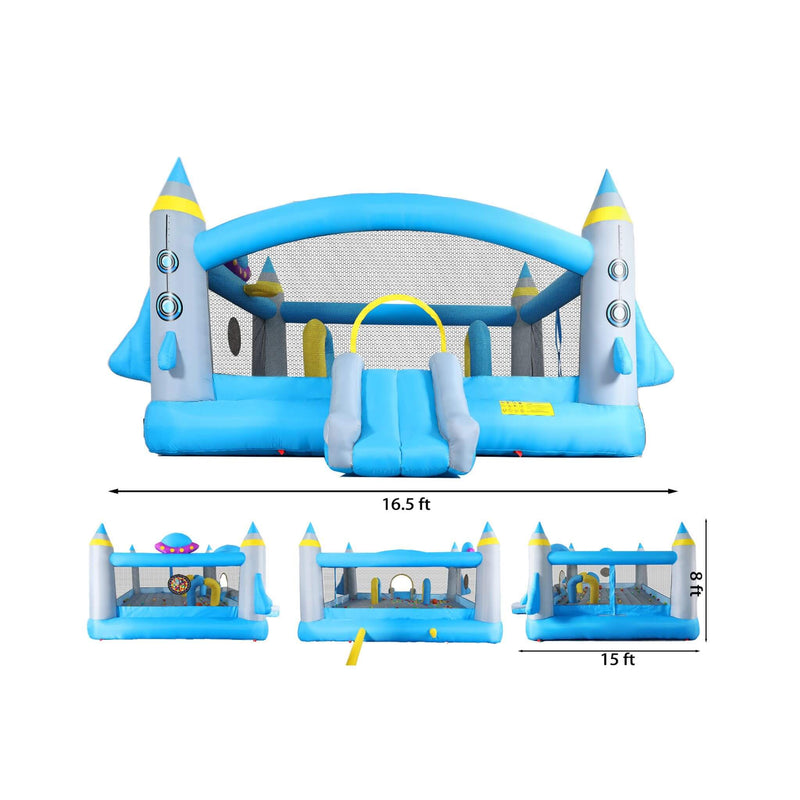 Extra Large Multifunctional Jump 'N Slide Inflatable Bouncer With Blower (SAK81243) - Saksby Wholesale - Product Size