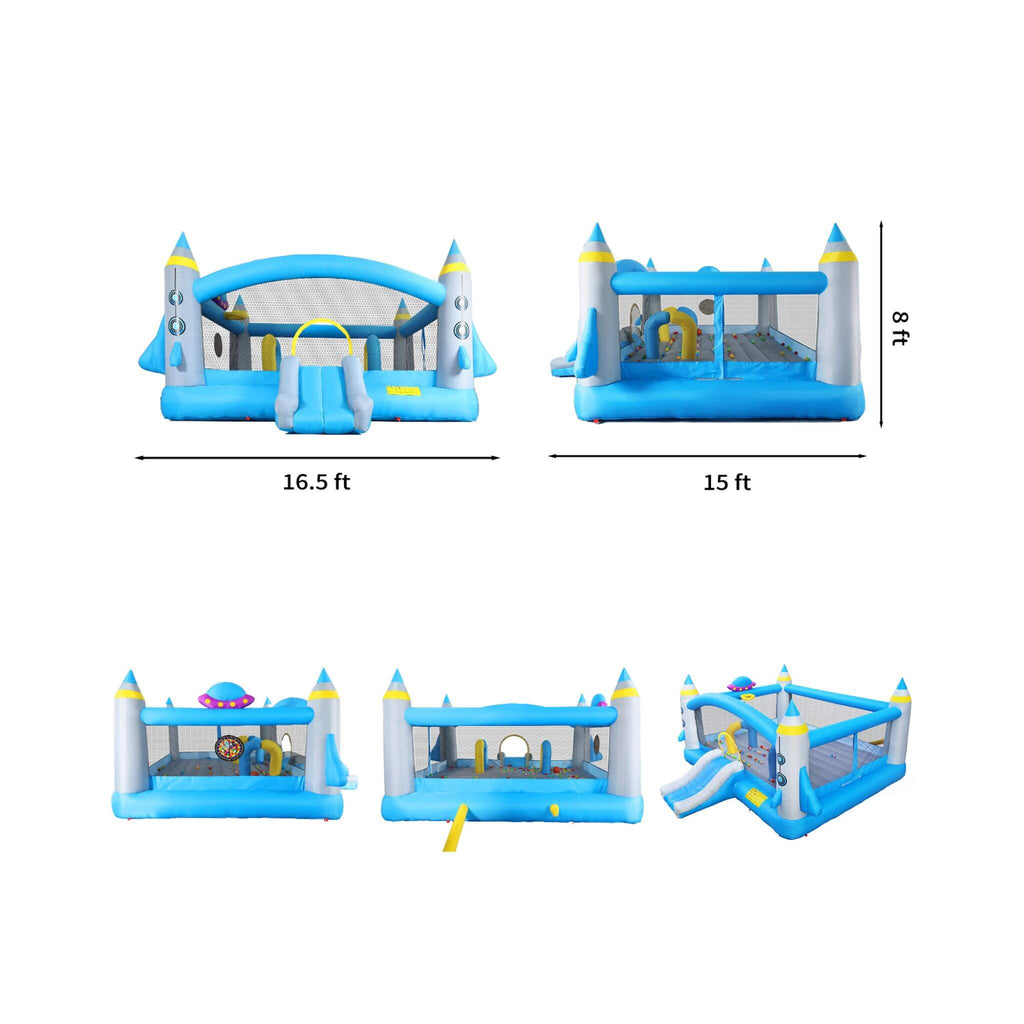 Extra Large Multifunctional Jump 'N Slide Inflatable Bouncer With Blower (SAK81243) - Saksby Wholesale - Size