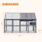 Extra Large Outdoor Cat Kitten Playpen House With Platforms, And Waterproof Cover (SAK55092) - Saksby Wholesale - Dimensions