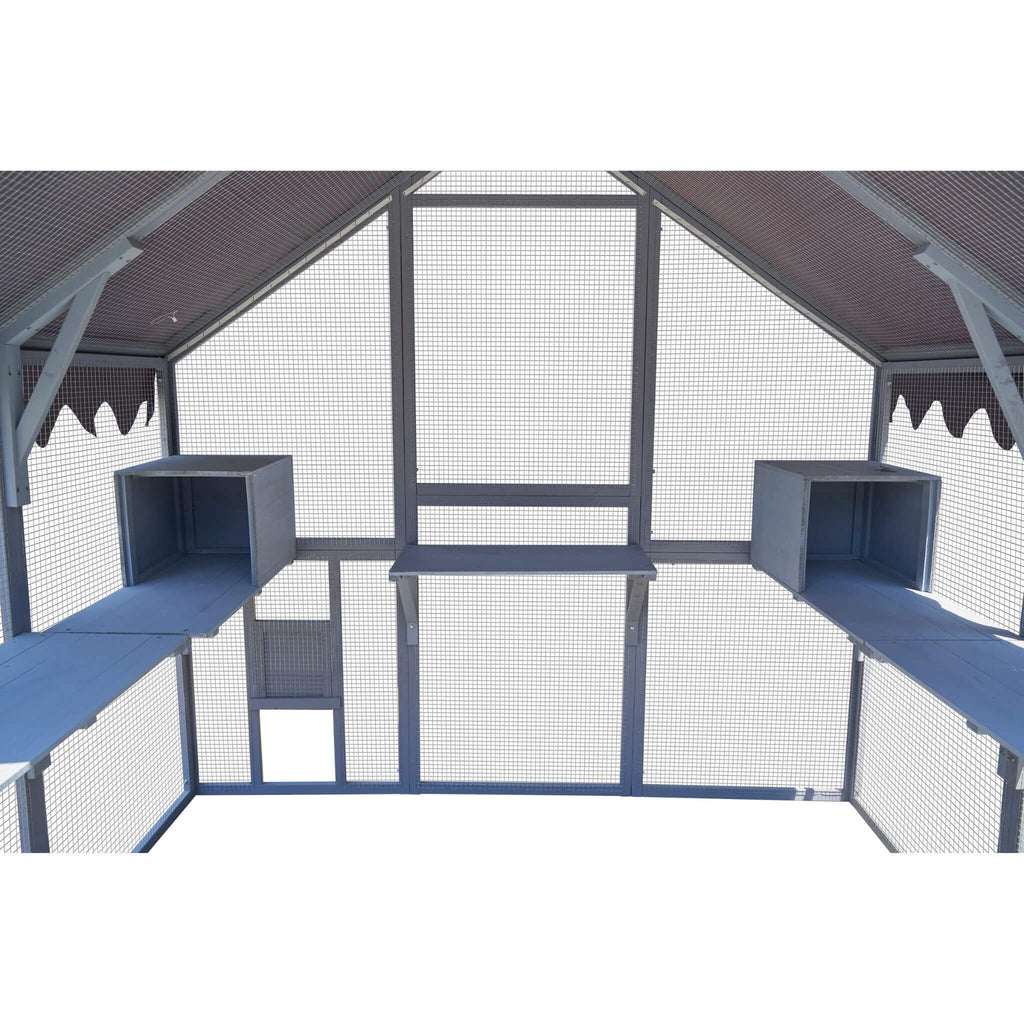 Extra Large Outdoor Cat Kitten Playpen House With Platforms, And Waterproof Cover (SAK55092) - Saksby Wholesale - Inside Details