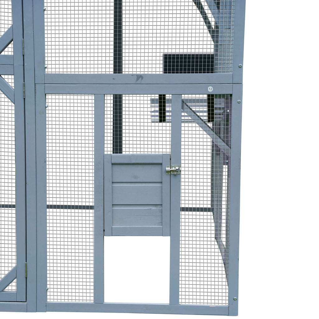Extra Large Outdoor Cat Kitten Playpen House With Platforms, And Waterproof Cover (SAK55092) - Saksby Wholesale - Lock Details