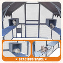 Extra Large Outdoor Cat Kitten Playpen House With Platforms, And Waterproof Cover (SAK55092) - Saksby Wholesale - Spacious Space