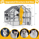 Extra Large Outdoor Cat Kitten Playpen House With Platforms, And Waterproof Cover (SAK55092) - Saksby Wholesale - Structure Size
