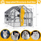 Extra Large Outdoor Cat Kitten Playpen House With Platforms, And Waterproof Cover (SAK55092) - Saksby Wholesale - Structure Size