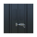 Extra-Large Outdoor Galvanized Steel Outdoor Storage Shed With Skylight Roof (SAK42671) - Saksby Wholesale - Door Lock