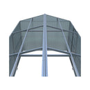 Extra-Large Outdoor Galvanized Steel Outdoor Storage Shed With Skylight Roof (SAK42671) - Saksby Wholesale - Roof Frame