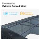 Extra-Large Outdoor Galvanized Steel Outdoor Storage Shed With Skylight Roof (SAK42671) - Saksby Wholesale - Snow And Wind Ratings