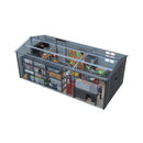 Extra-Large Outdoor Galvanized Steel Outdoor Storage Shed With Skylight Roof (SAK42671) - Saksby Wholesale - Top Inside View On White Background