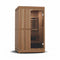 FINNMARK FD-4 Trinity 2 Person Home Sauna With Infrared And 120V Traditional Heater (SAK41865) - SAKSBY With Clear Light View