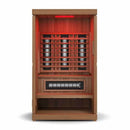 FINNMARK FD-4 Trinity 2 Person Home Sauna With Infrared And 120V Traditional Heater (SAK41865) - SAKSBY Front View