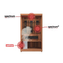 FINNMARK FD-4 Trinity 2 Person Home Sauna With Infrared And 120V Traditional Heater (SAK41865) - Saksby Wholesale - Features View