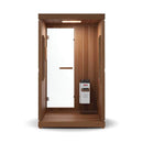 FINNMARK FD-4 Trinity 2 Person Home Sauna With Infrared And 120V Traditional Heater (SAK41865) - Saksby Wholesale - Inside View