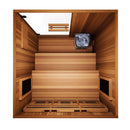 FINNMARK FD-4 Trinity 2 Person Home Sauna With Infrared And 120V Traditional Heater (SAK41865) - Saksby Wholesale - Ladder View